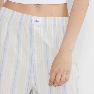 TNA Striped Dally Poplin Boxer Shorts NWT